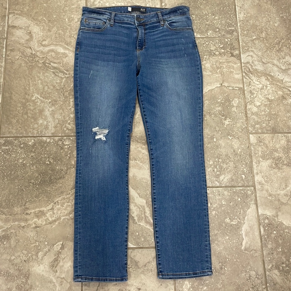Kut From The Kloth‎ Catherine boyfriend Health Wash Jean Sz 10